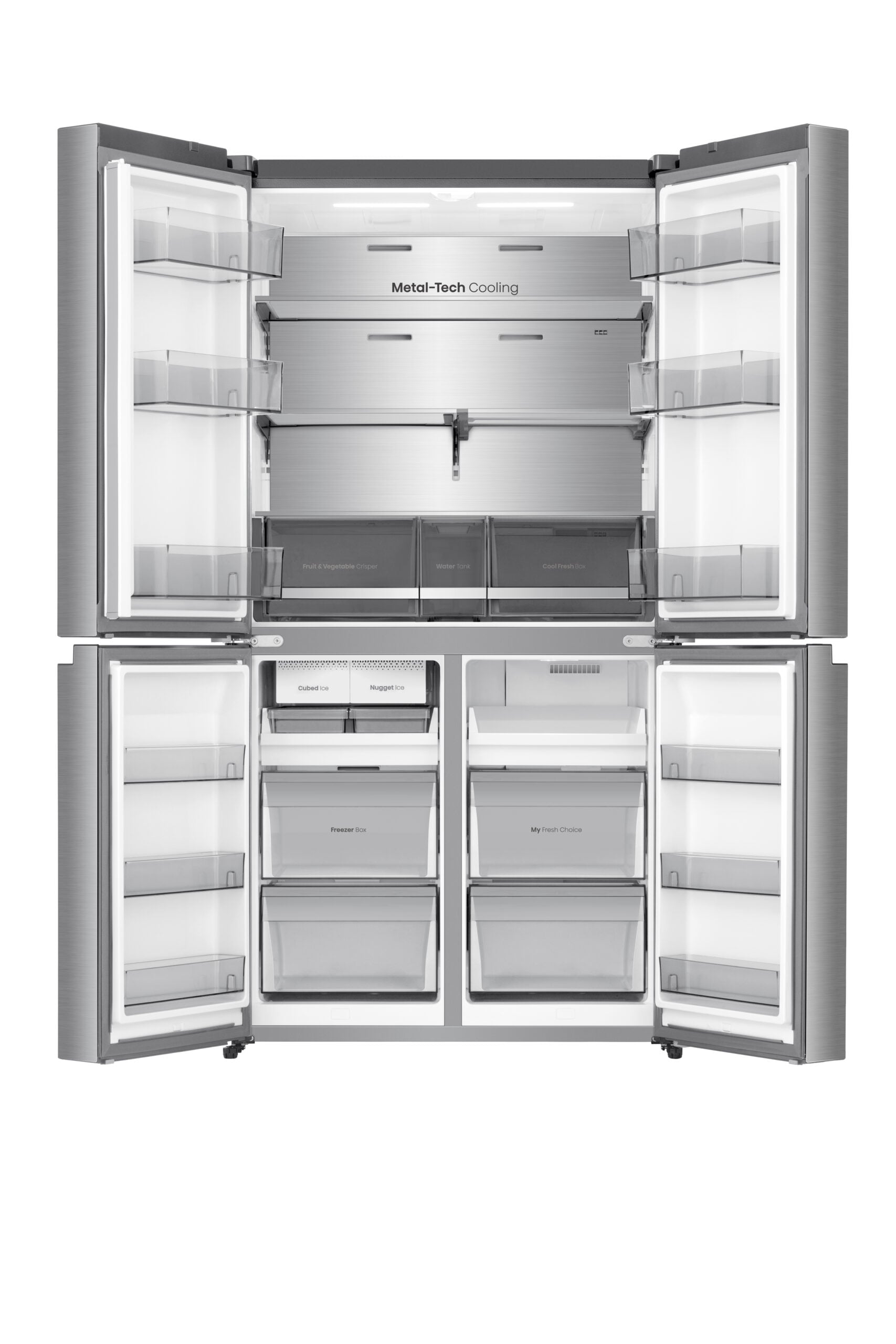 Hisense RQ5P640SYSD koel-vriescombinatie Vrijstaand 640 l Zilver, Roestvrijstaal EWO4795 - Afbeelding 3