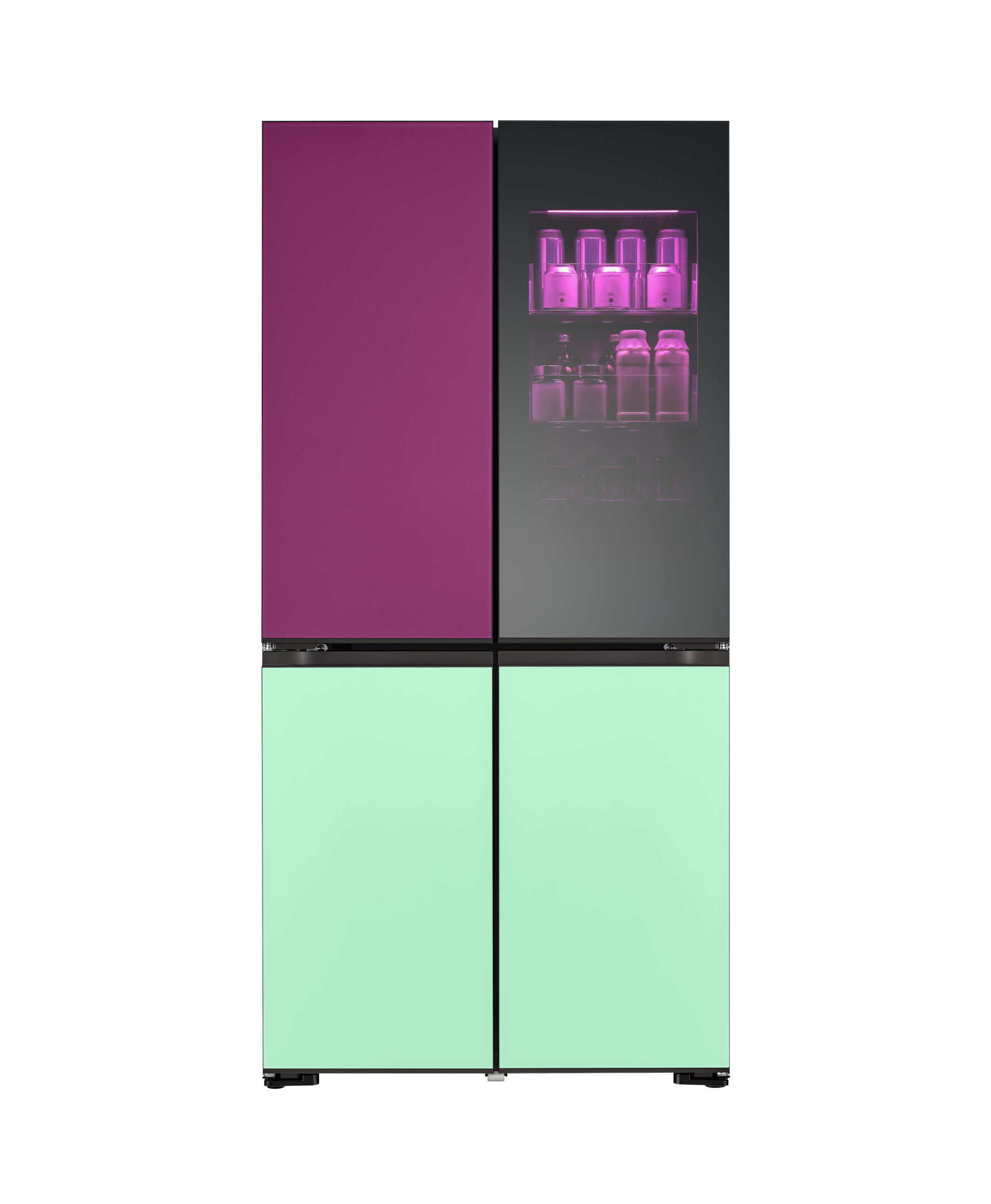 LG InstaView GMV960NNME amerikaanse koelkast Vrijstaand 617 l Meerkleurig Showroommodel - Afbeelding 8