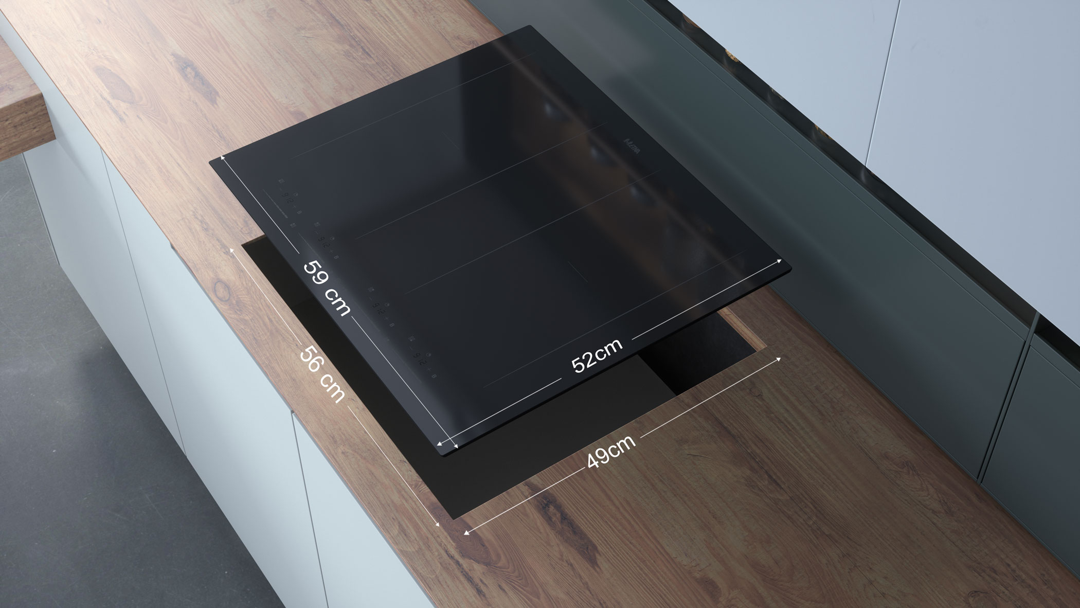 ETNA KIF562ZT kookplaat Zwart Ingebouwd 59 cm Inductiekookplaat zones 4 zone(s) - Afbeelding 8