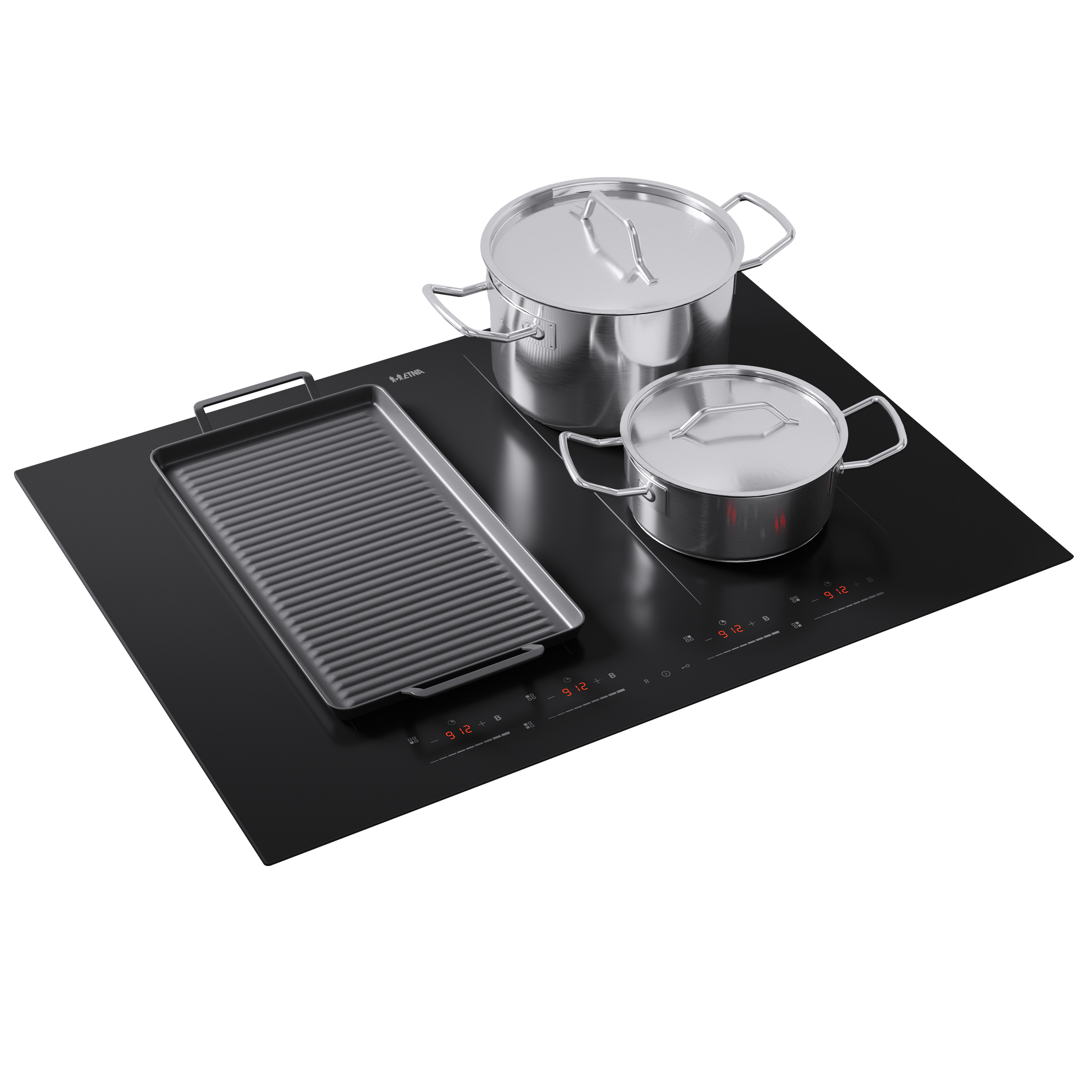 ETNA KIF572ZT kookplaat Zwart Ingebouwd 70 cm Inductiekookplaat zones 4 zone(s) - Afbeelding 3