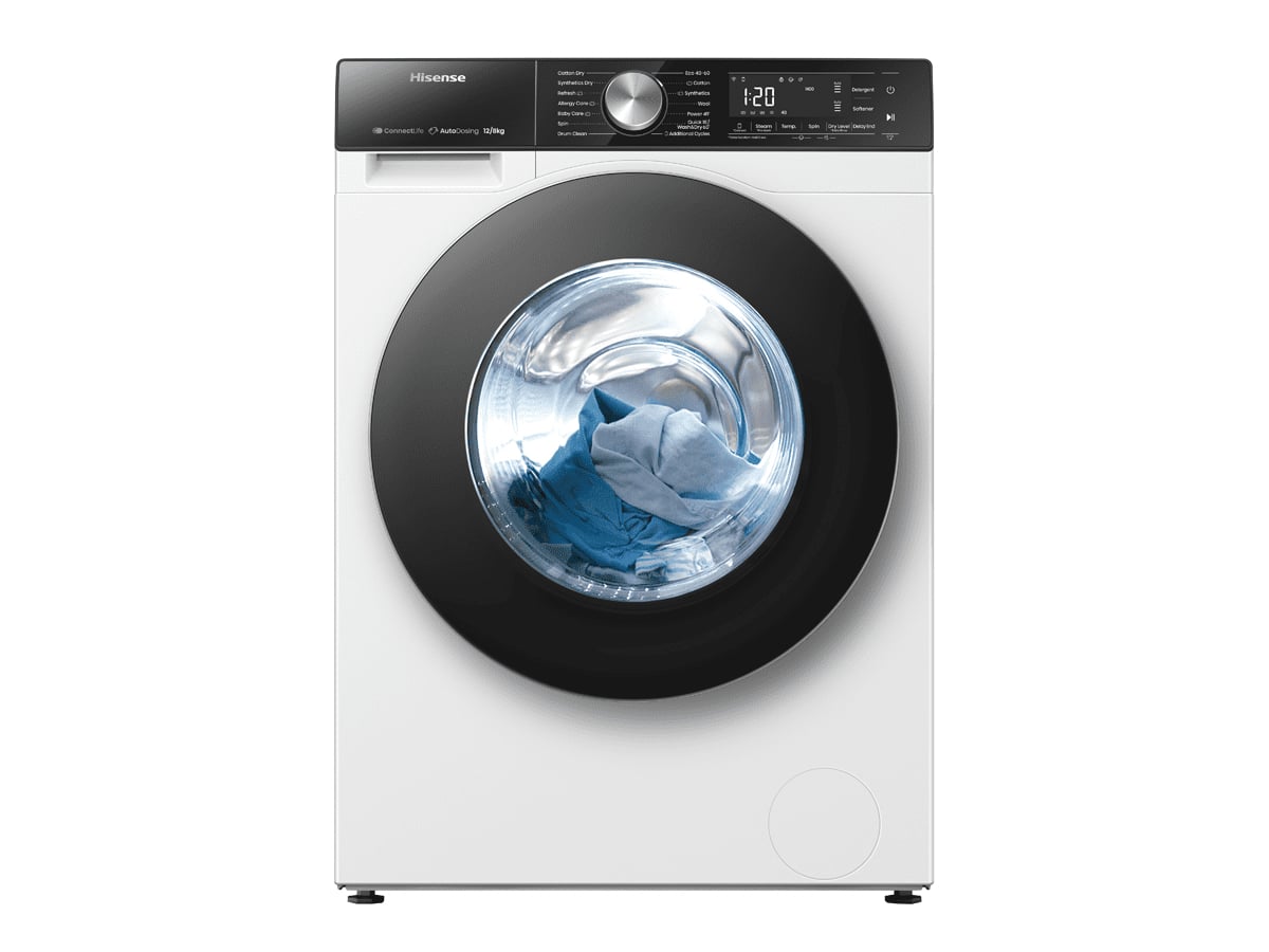 Hisense WD5S1245BW Was-droogcombinatie Vrijstaand Voorlader Wit Verpakkingsschade DHZ4794 - Afbeelding 5