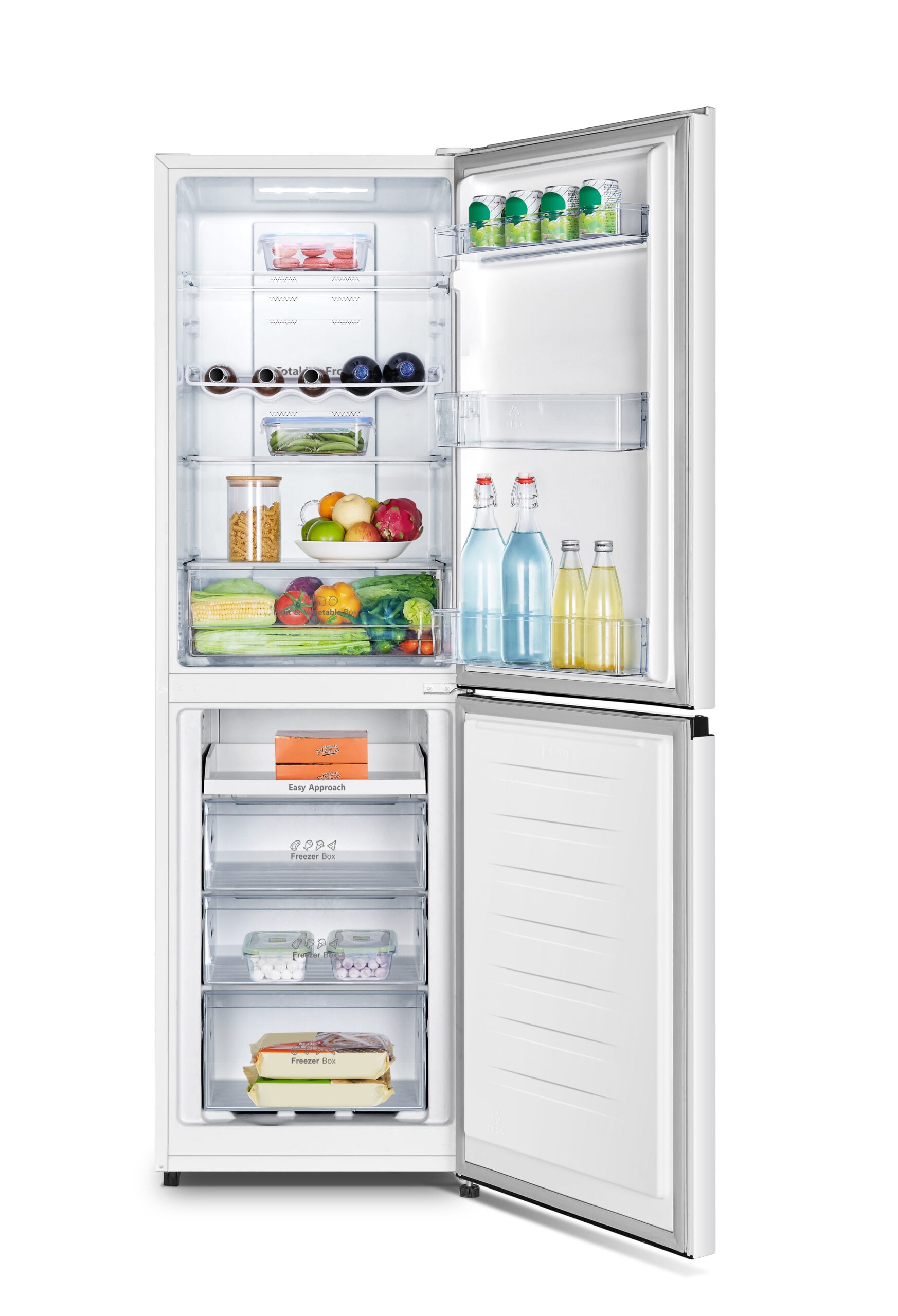 Hisense RB327N4BWE koel-vriescombinatie Vrijstaand 256 l Wit Verpakkingsschade DHZ4758 - Afbeelding 6