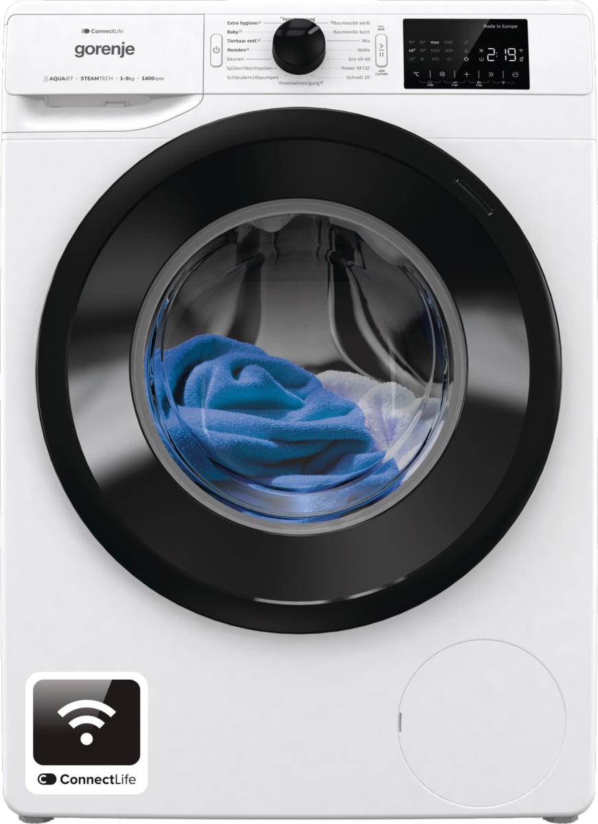 Gorenje WPNEI94A1TS wasmachine Voorlader 9 kg 1300 RPM Wit EWO4759 - Afbeelding 13