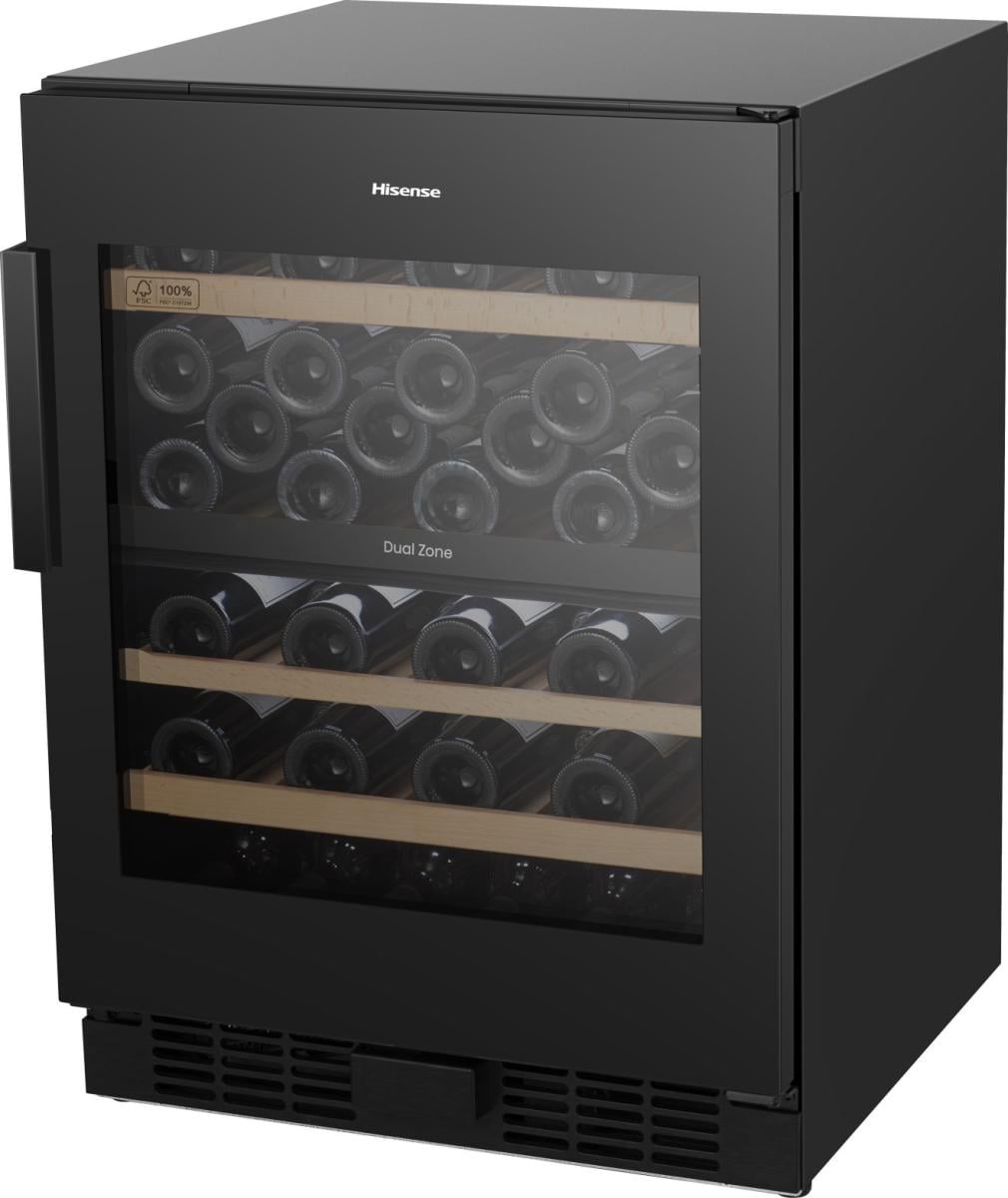 Hisense RW3N122GSLF Compressorwijnkoeler Vrijstaand Zwart 46 fles(sen) EWO4794 - Afbeelding 6