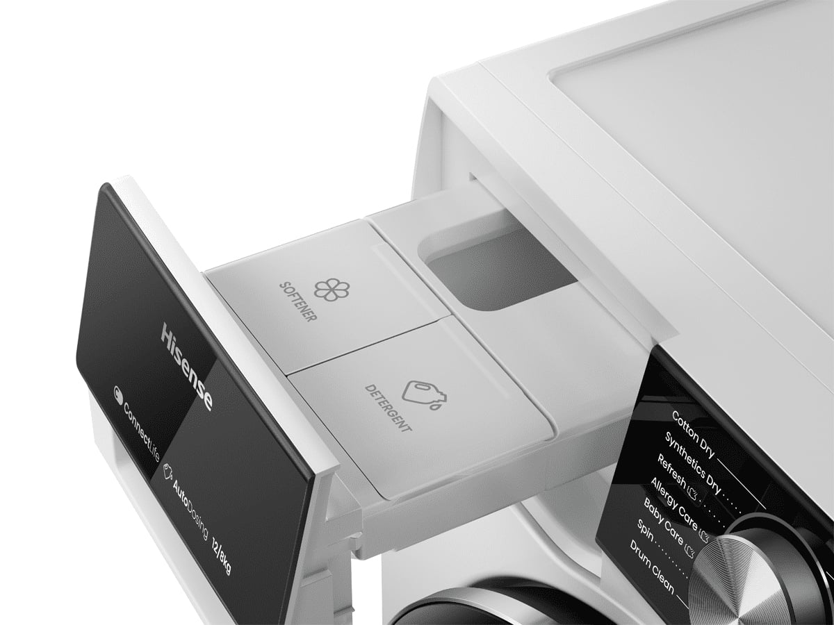 Hisense WD5S1245BW Was-droogcombinatie Vrijstaand Voorlader Wit Verpakkingsschade DHZ4794 - Afbeelding 6