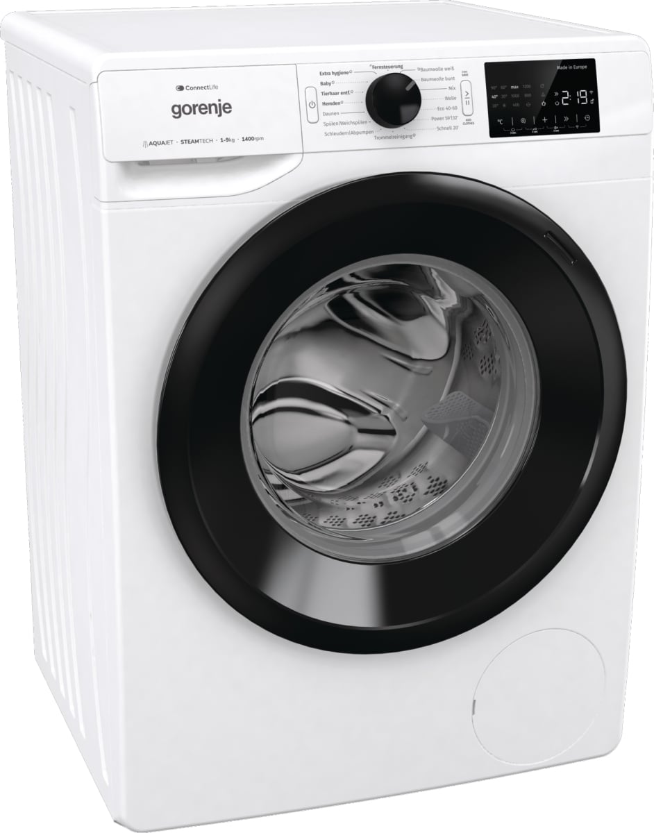 Gorenje WPNEI94A1TS wasmachine Voorlader 9 kg 1300 RPM Wit EWO4759 - Afbeelding 7