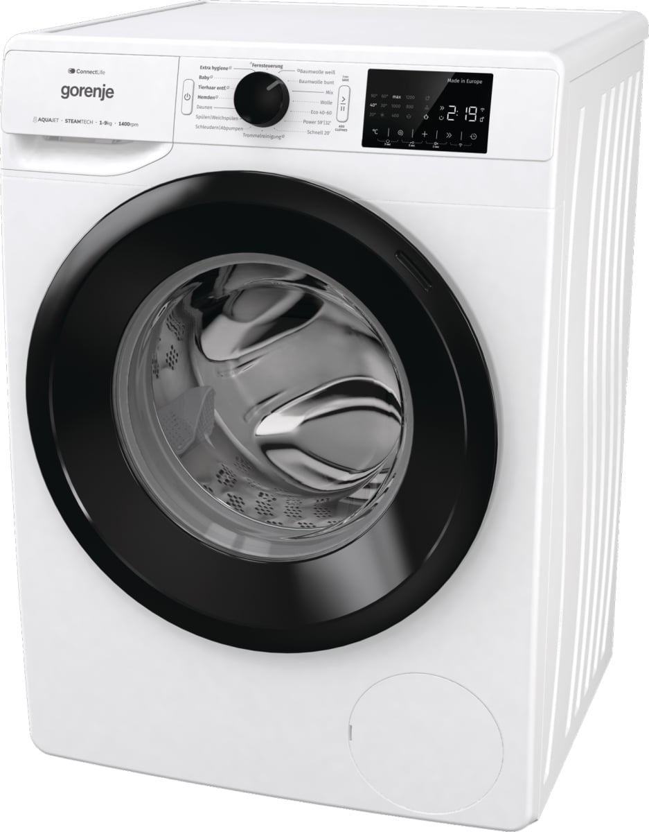 Gorenje WPNEI94A1TS wasmachine Voorlader 9 kg 1300 RPM Wit EWO4759 - Afbeelding 8