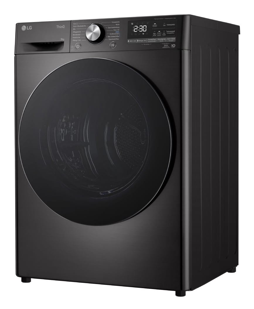 LG RT90V9B wasdroger Vrijstaand Voorlader 9 kg Zwart EWO4715 - Afbeelding 10