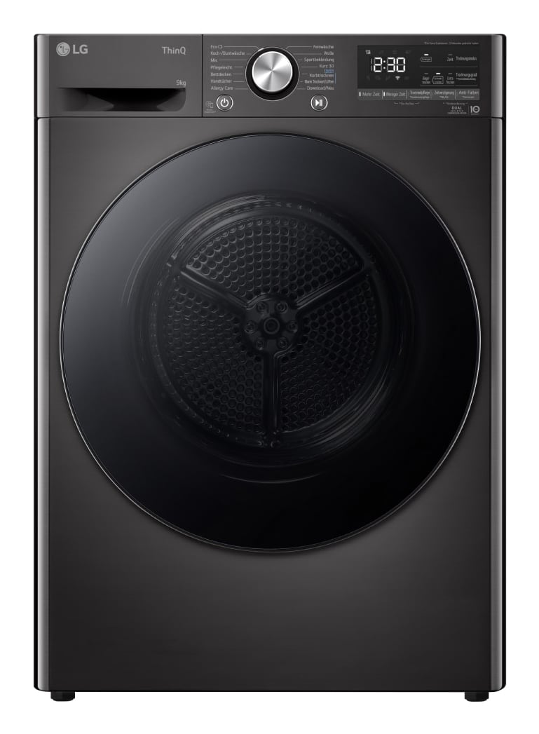 LG RT90V9B wasdroger Vrijstaand Voorlader 9 kg Zwart EWO4715 - Afbeelding 16