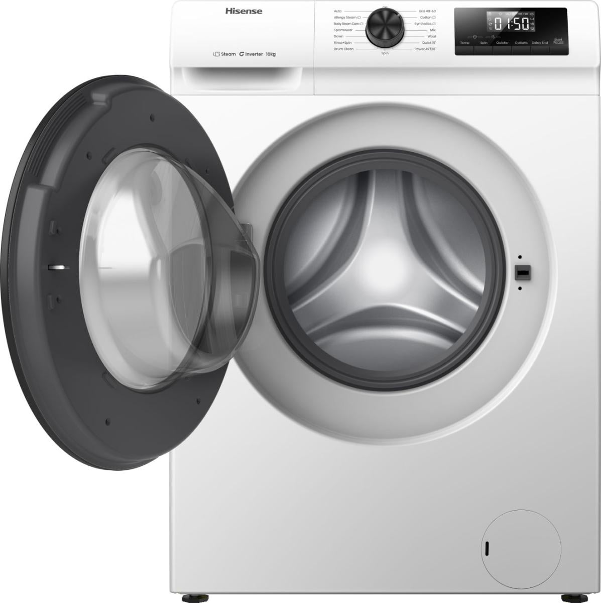 Hisense WF1Q1041BW wasmachine Voorlader 10 kg 1400 RPM Wit Verpakkingsschade DHZ4796 - Afbeelding 3