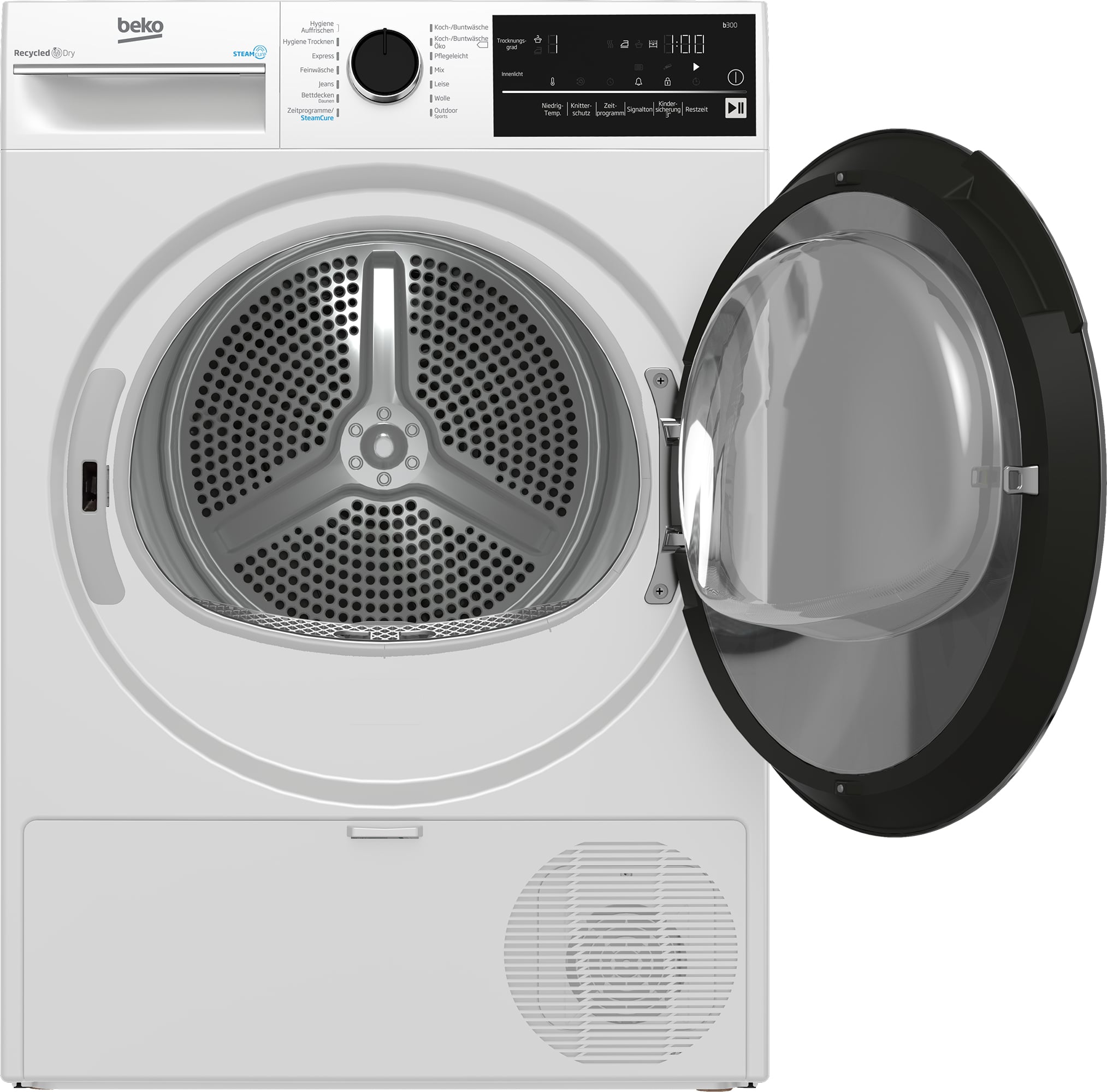 Beko B3T42240S wasdroger Vrijstaand Voorlader 8 kg Wit EWO4650 - Afbeelding 3