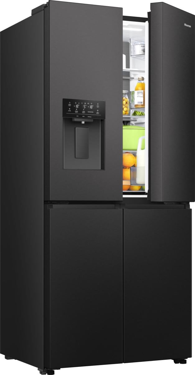 Hisense RQ5P470SYFD amerikaanse koelkast Vrijstaand 483 l Zwart Verpakkingsschade DHZ4775 - Afbeelding 3