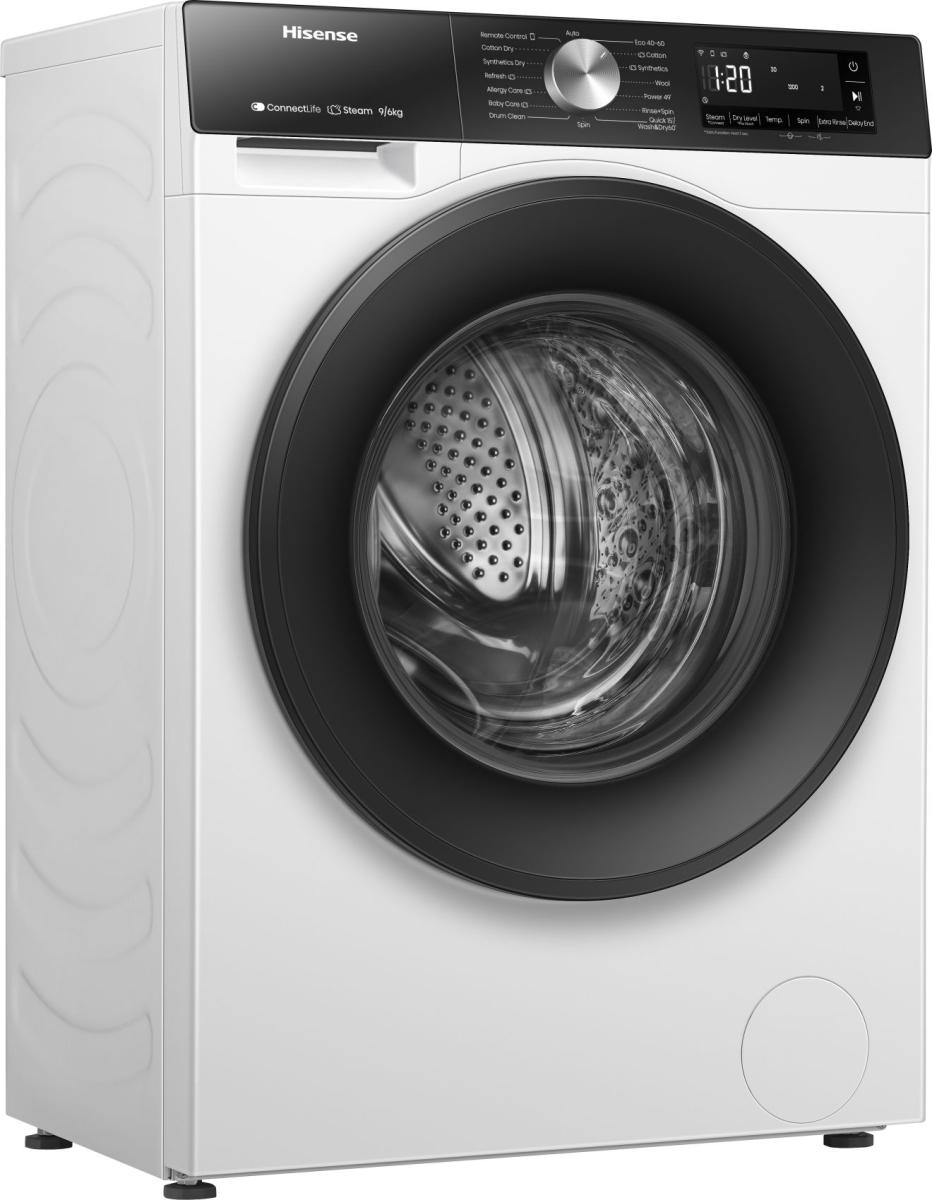 Hisense WD3S9043BW3 Was-droogcombinatie Vrijstaand Voorlader Wit Verpakkingsschade DHZ4792 - Afbeelding 3