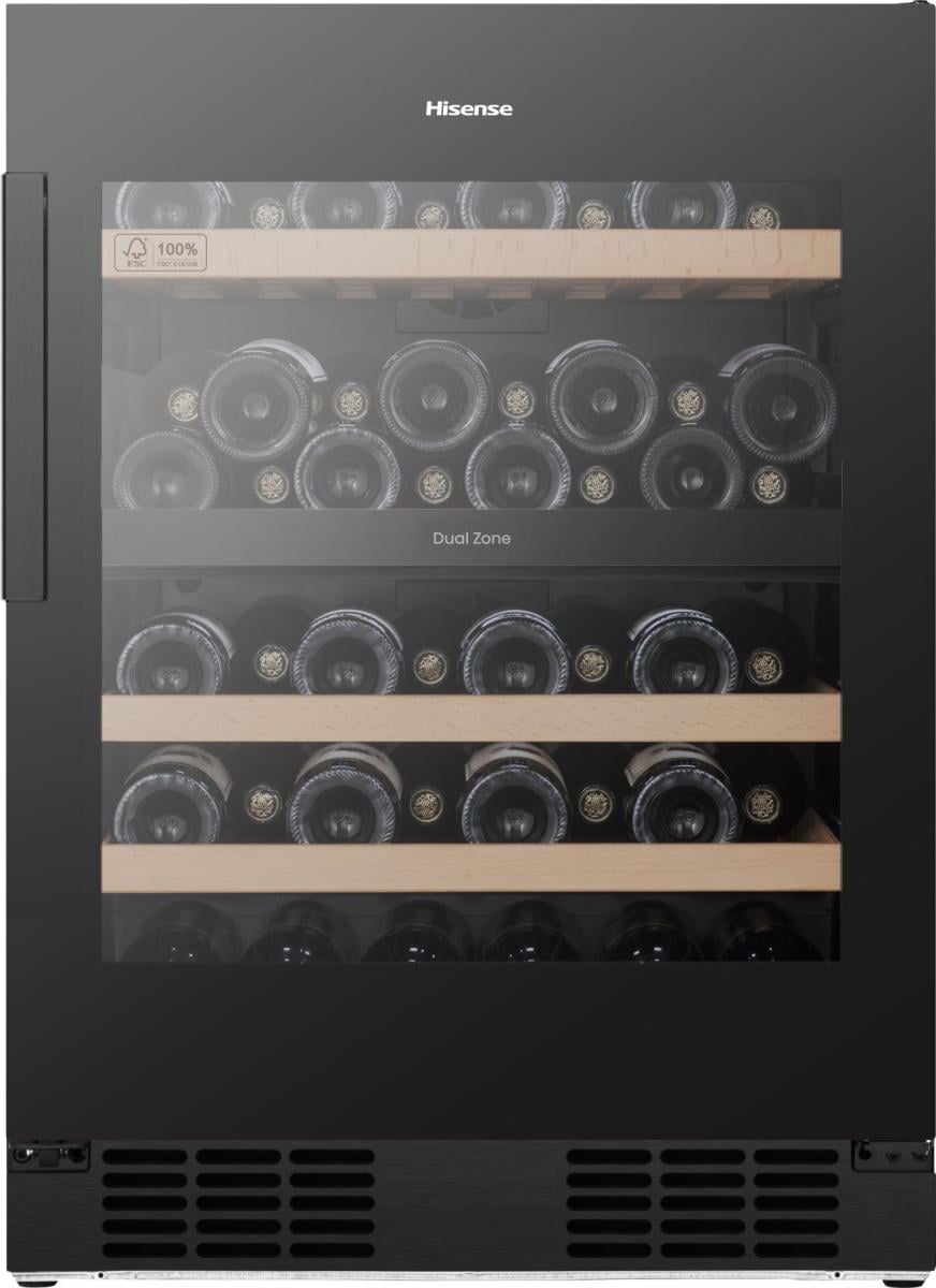 Hisense RW3N122GSLF Compressorwijnkoeler Vrijstaand Zwart 46 fles(sen) EWO4794 - Afbeelding 7