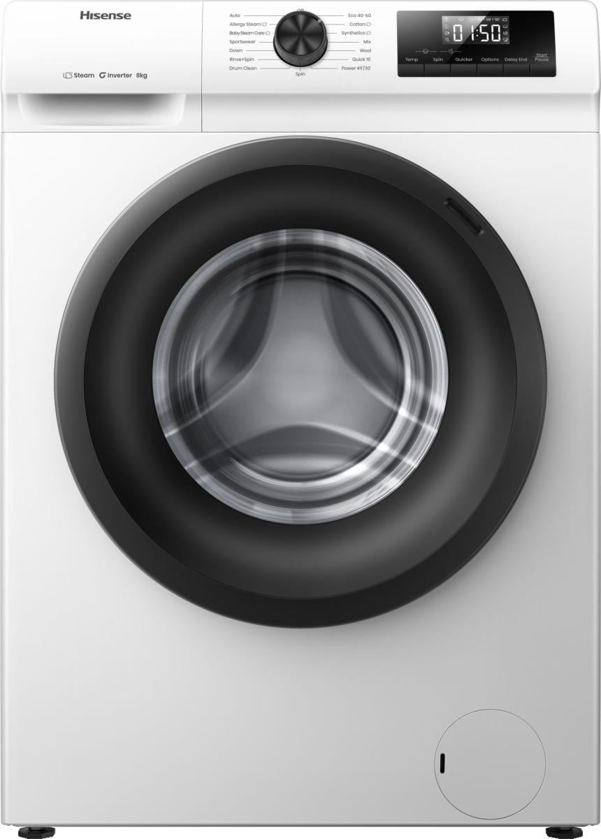 Hisense WF1Q8041BW wasmachine Voorlader 8 kg 1400 RPM Wit Verpakkingsschade DHZ4799