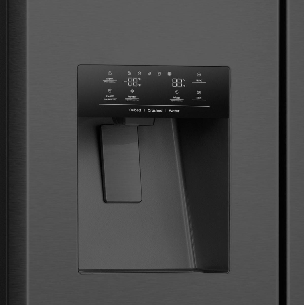 Hisense RS9P628GPFE amerikaanse koelkast Vrijstaand 614 l Zwart Verpakkingsschade DHZ4789 - Afbeelding 8
