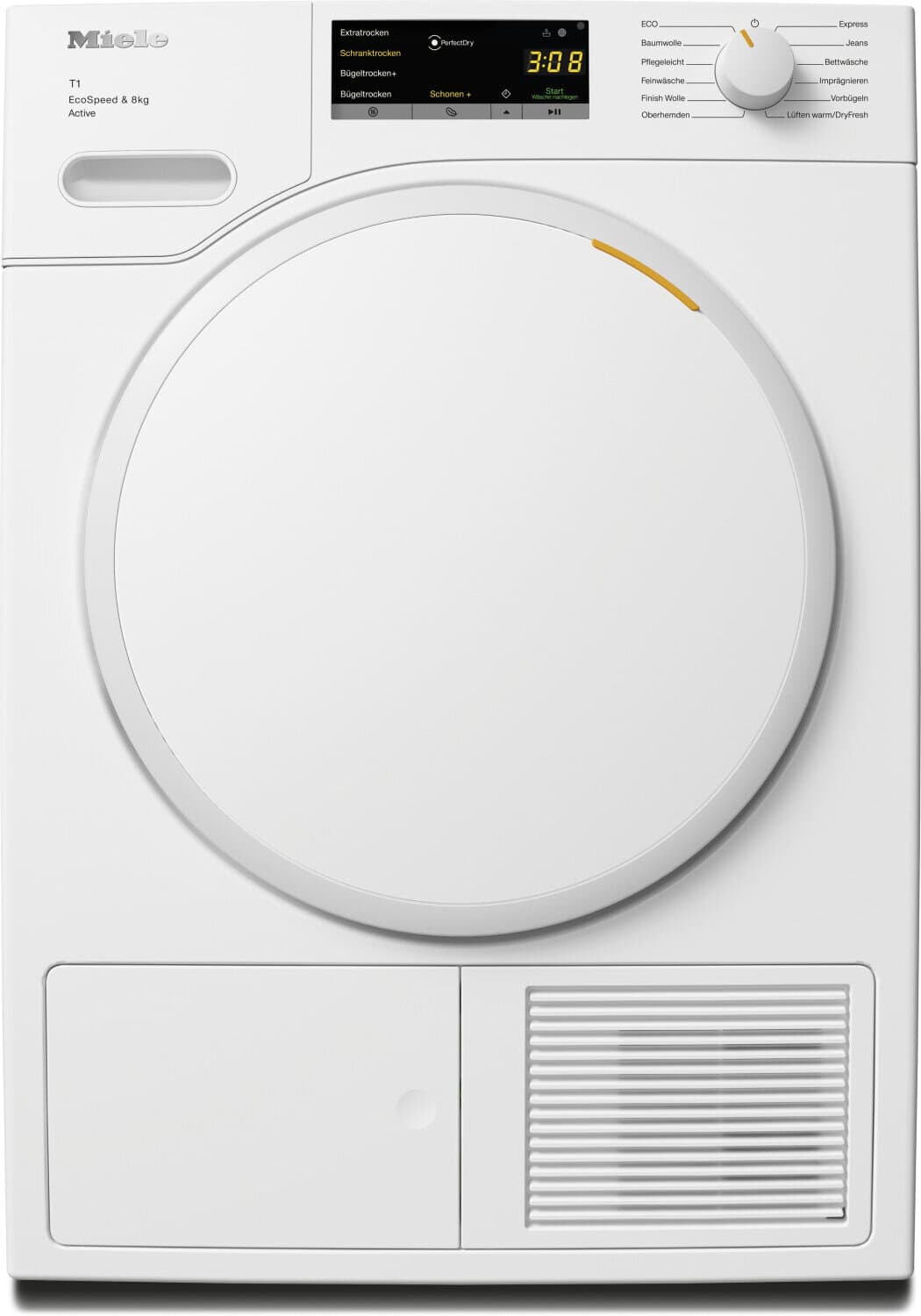 MIELE TWA 520 WP EcoSpeed - Warmtepompdroger - 8 kg - 64 dB - Energielabel C EWO4736