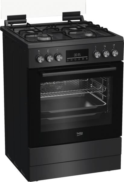 Beko FBM6232A Vrijstaand fornuis Electrisch Gaskookplaat Zwart - Afbeelding 4