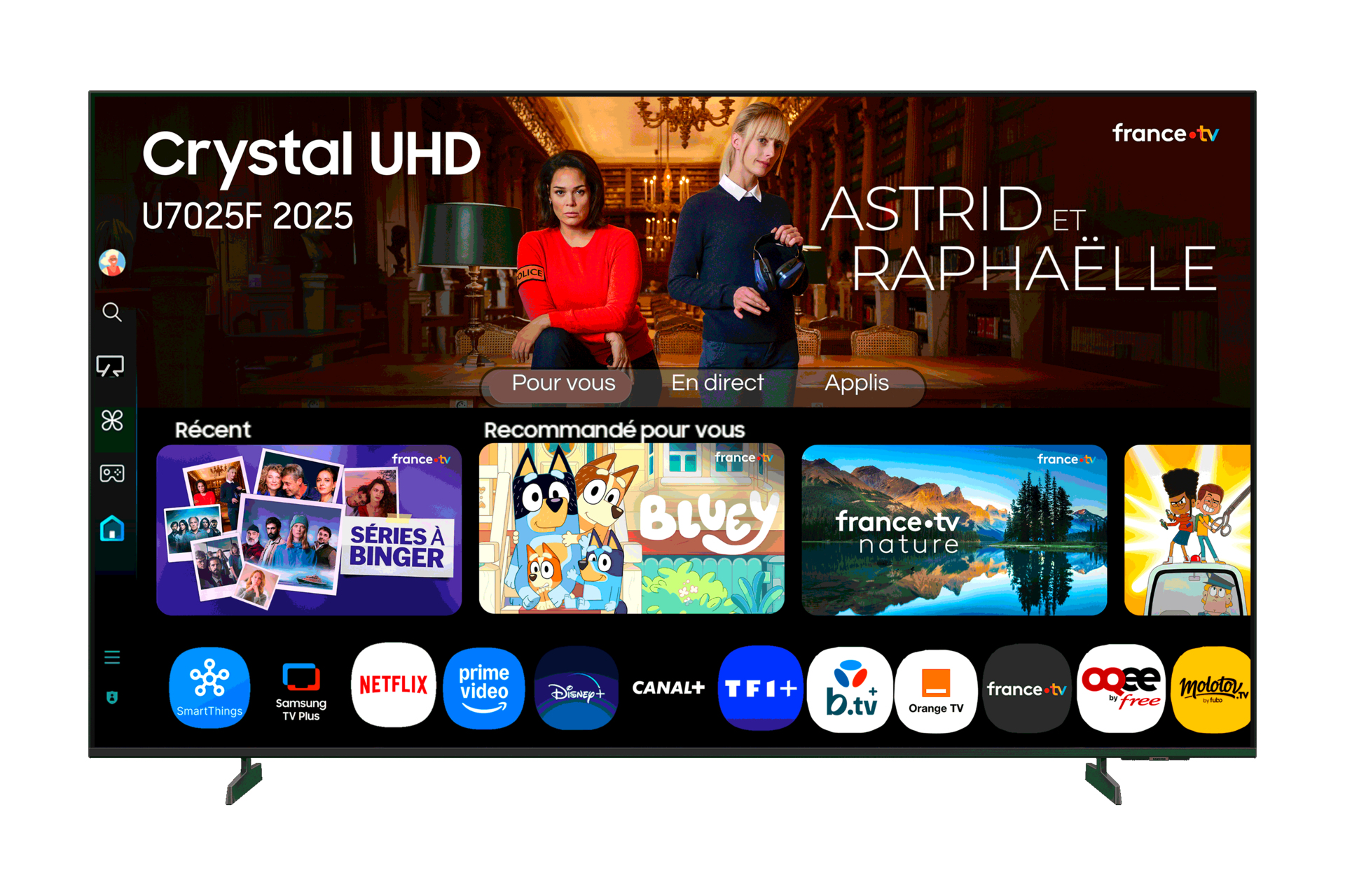 Samsung TU43U7025F 109,2 cm (43") 4K Ultra HD Smart TV Wifi Zwart DHZ5049