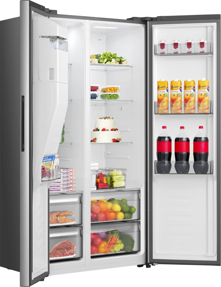 Hisense RS5P528STIE amerikaanse koelkast Vrijstaand 528 l Grijs, Roestvrijstaal - Afbeelding 6