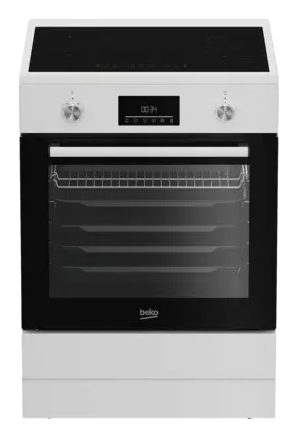 Beko FBMA6930GW Vrijstaand fornuis Electrisch Inductiekookplaat zones Wit