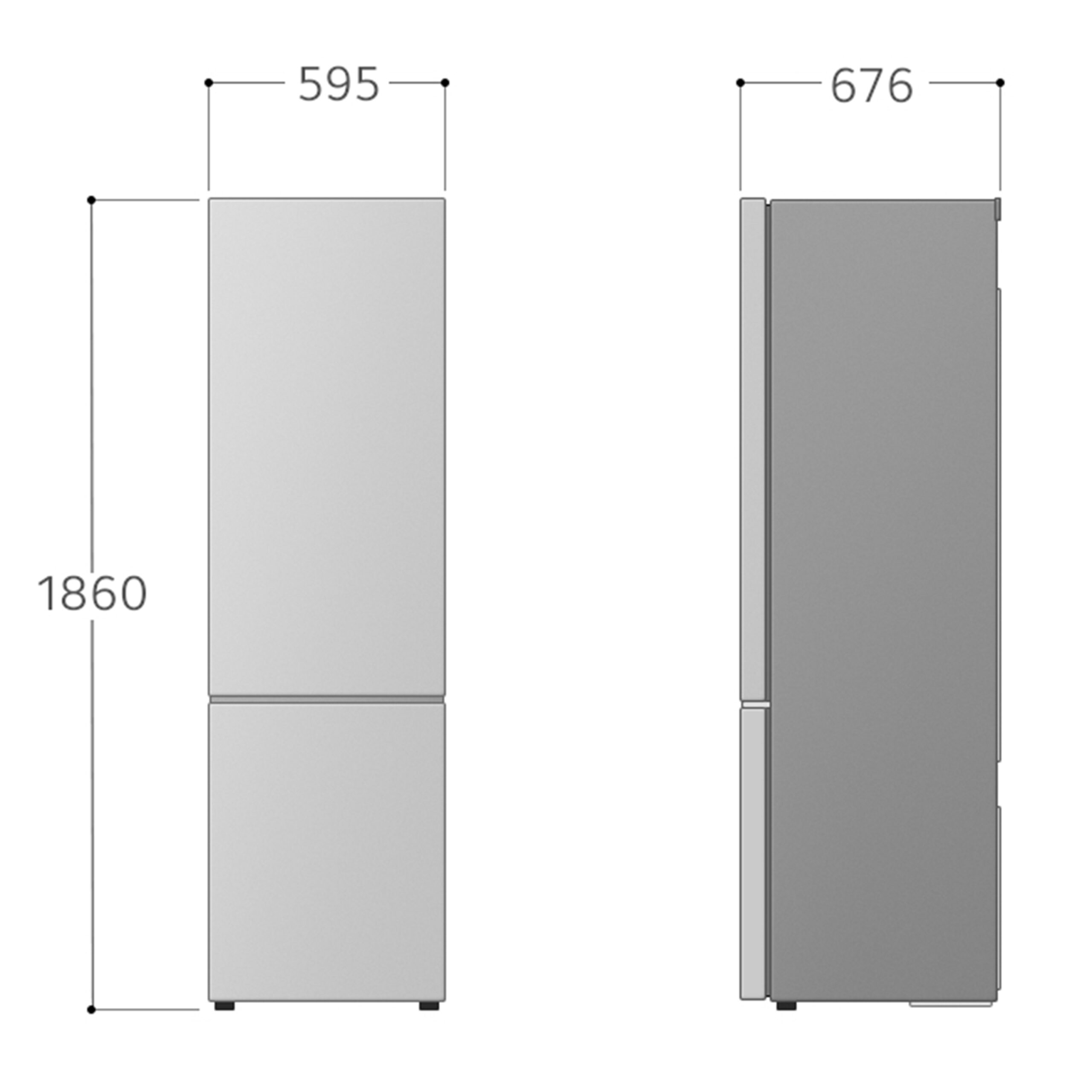 LG GBG5160CEV Vrijstaand 349 l Zwart - Afbeelding 5