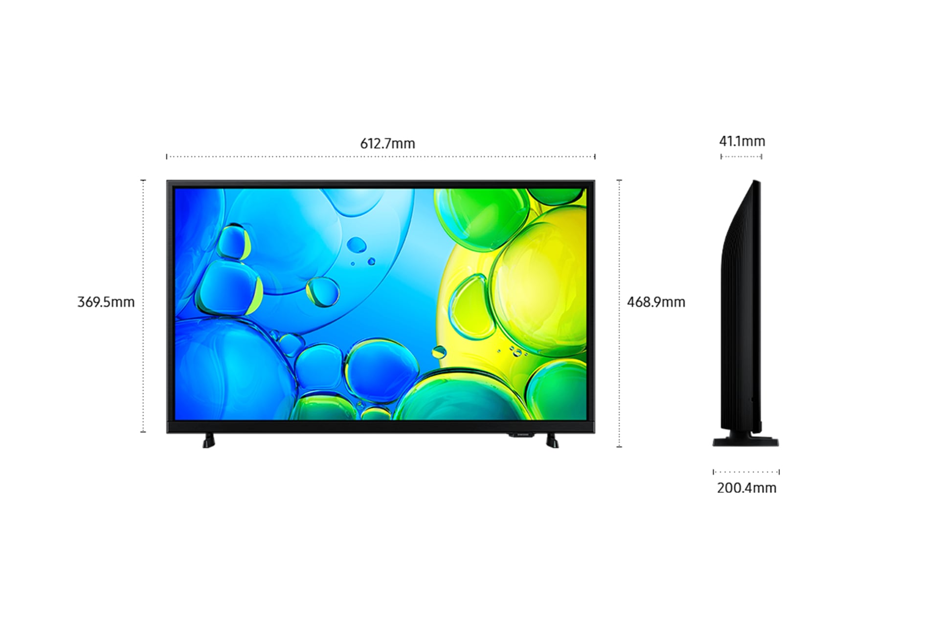 Samsung TU27F6005F 68,6 cm (27") Full HD Smart TV Wifi Zwart DHZ5042 - Afbeelding 5