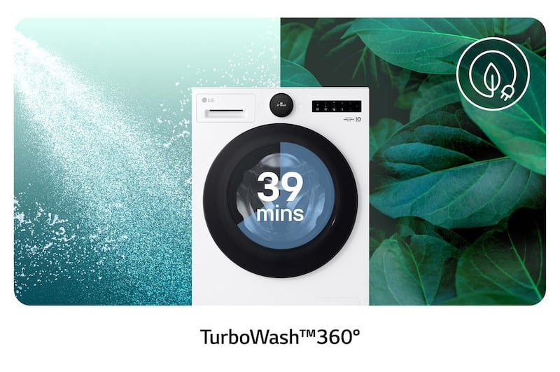 LG F4WX809YC wasmachine Voorlader 9 kg 1400 RPM Wit DHZ4961 - Afbeelding 6