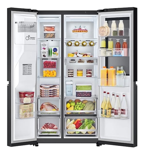 LG GSGE91EVAC amerikaanse koelkast Vrijstaand 628 l Zwart DHZ5120 - Afbeelding 4