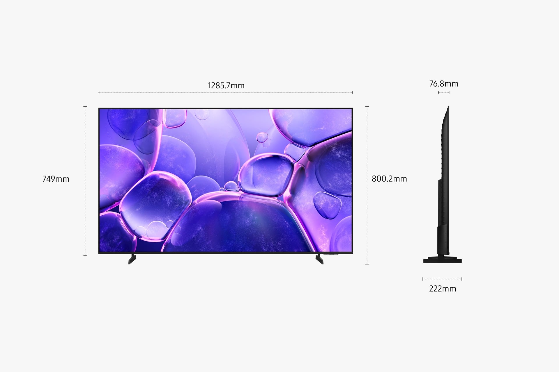 Samsung TU58U8005F 147,3 cm (58") 4K Ultra HD Smart TV Wifi Zwart DHZ5054 - Afbeelding 8
