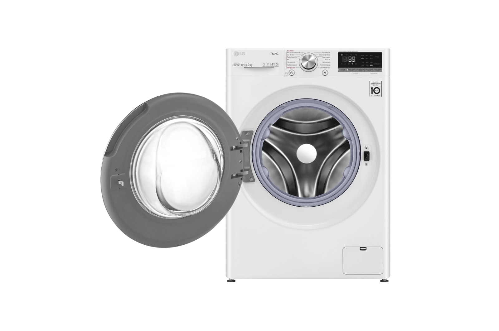 LG F6WV709P1 wasmachine Voorlader 9 kg 1560 RPM Zwart, Wit DHZ4966 - Afbeelding 3