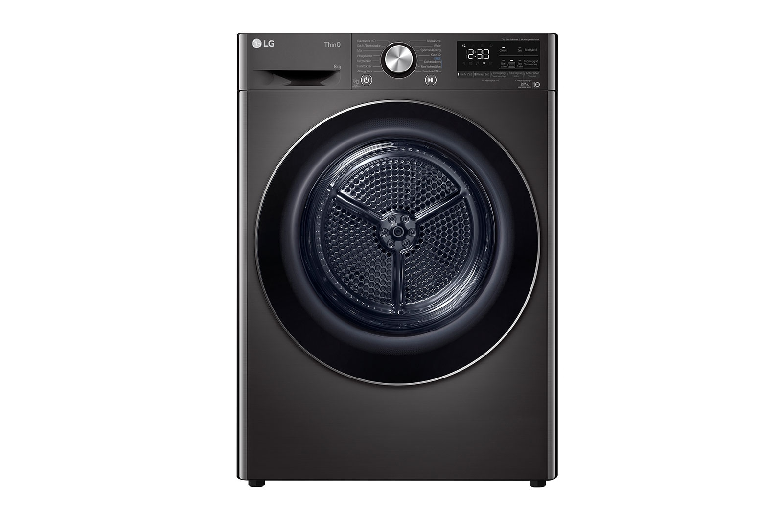 LG RT80V9B wasdroger Vrijstaand Voorlader 8 kg Zwart DHZ4990 - Afbeelding 16