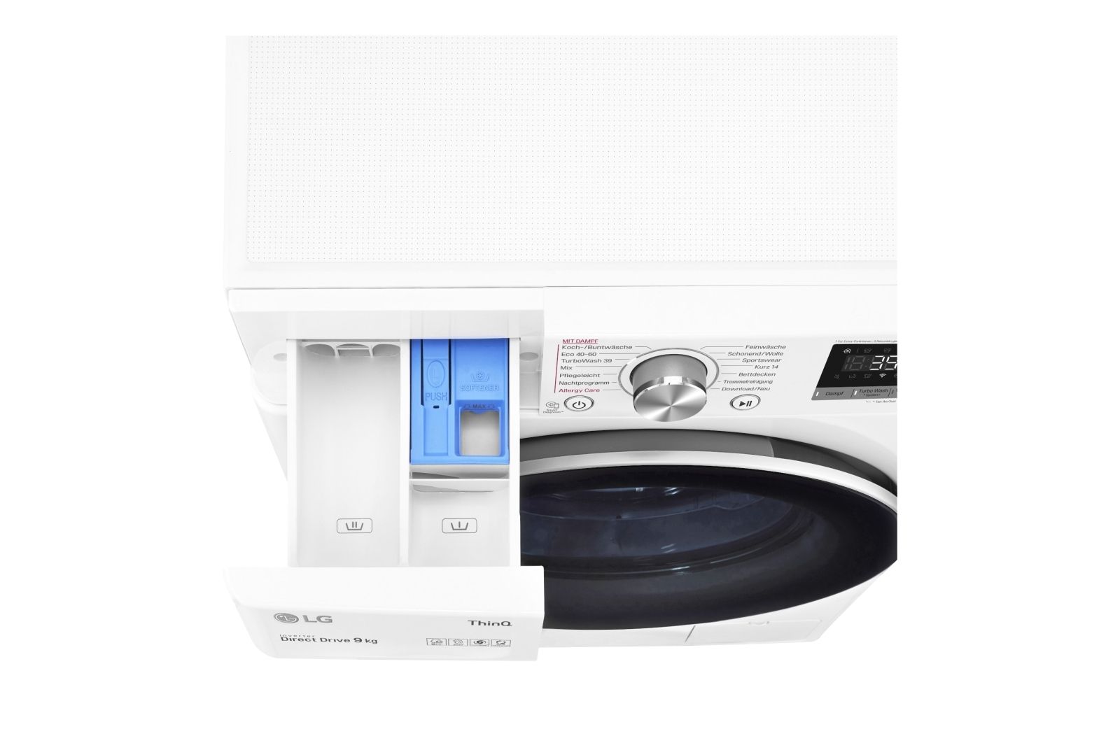 LG F6WV709P1 wasmachine Voorlader 9 kg 1560 RPM Zwart, Wit DHZ4966 - Afbeelding 8