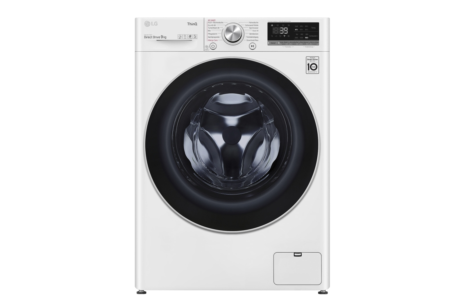 LG F6WV709P1 wasmachine Voorlader 9 kg 1560 RPM Zwart, Wit DHZ4966 - Afbeelding 17