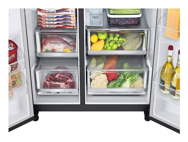 LG GSGE91EVAC amerikaanse koelkast Vrijstaand 628 l Zwart DHZ5120 - Afbeelding 8