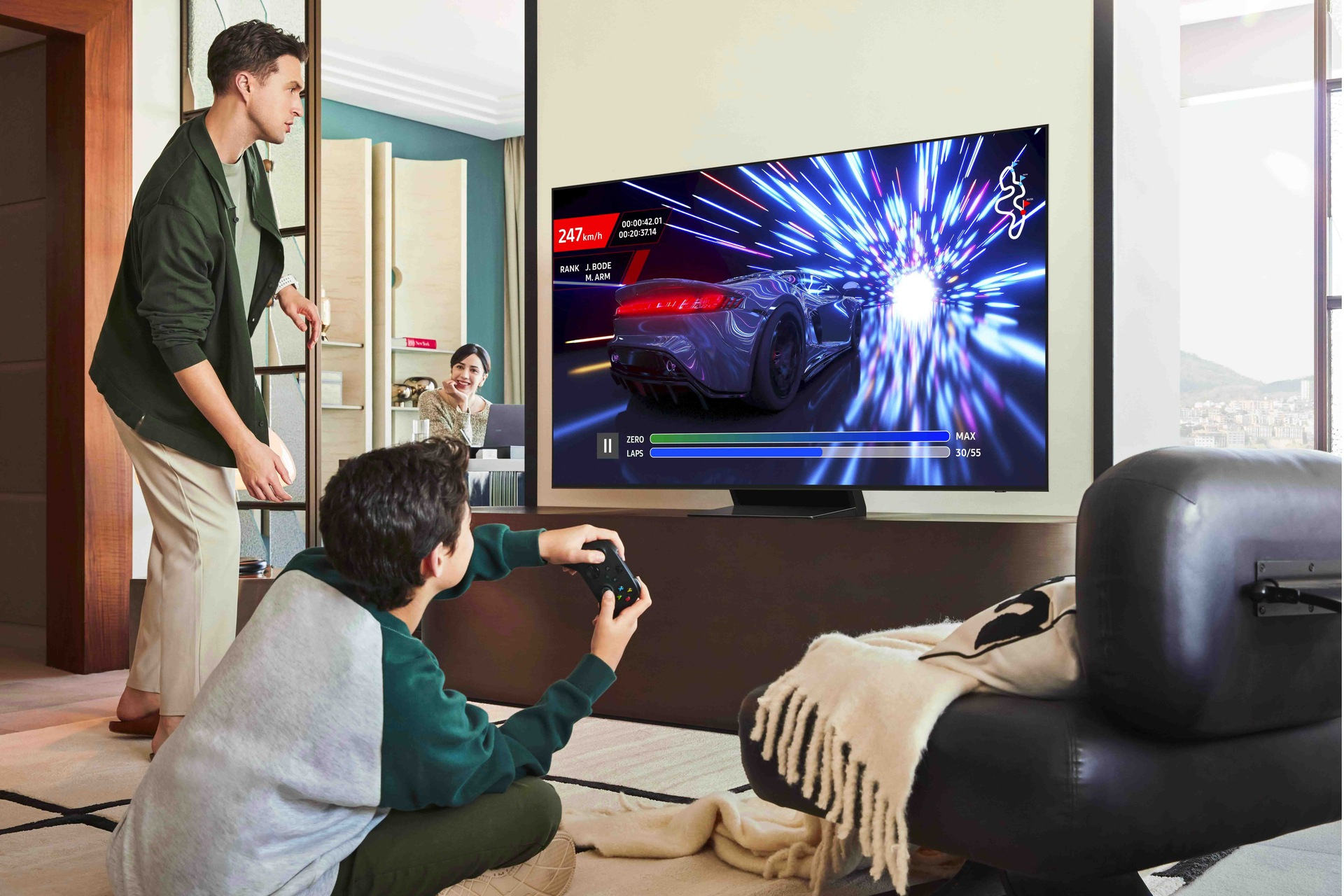 Samsung TQ77S92FA 195,6 cm (77") 4K Ultra HD Smart TV Wifi Zwart DHZ5041 - Afbeelding 4