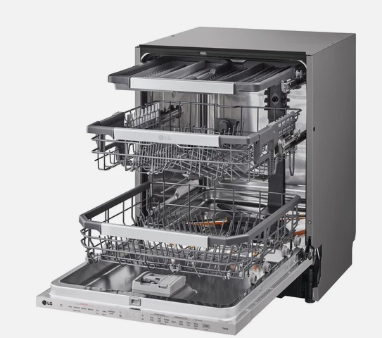 LG DB476TXS vaatwasser Volledig ingebouwd 14 couverts DHZ4950 VERPAKKINGSCHADE - Afbeelding 2