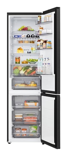 LG GBBS322AEV koel-vriescombinatie Vrijstaand 375 l Zwart - Afbeelding 2