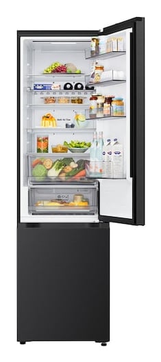 LG GBBS322AEV koel-vriescombinatie Vrijstaand 375 l Zwart - Afbeelding 4