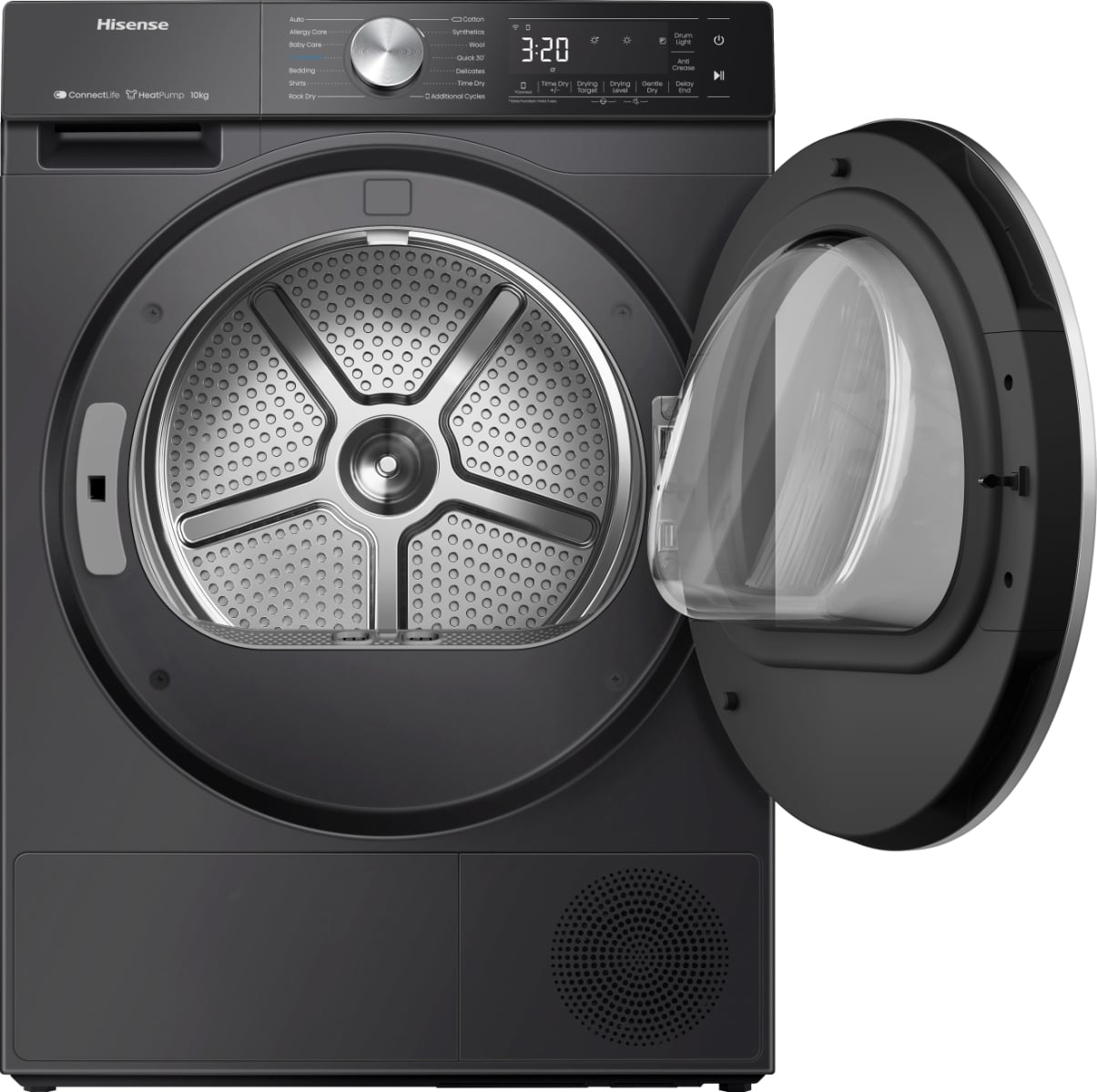 Hisense DH5S102BB wasdroger Vrijstaand Voorlader 10 kg Zwart EWO4997 - Afbeelding 7