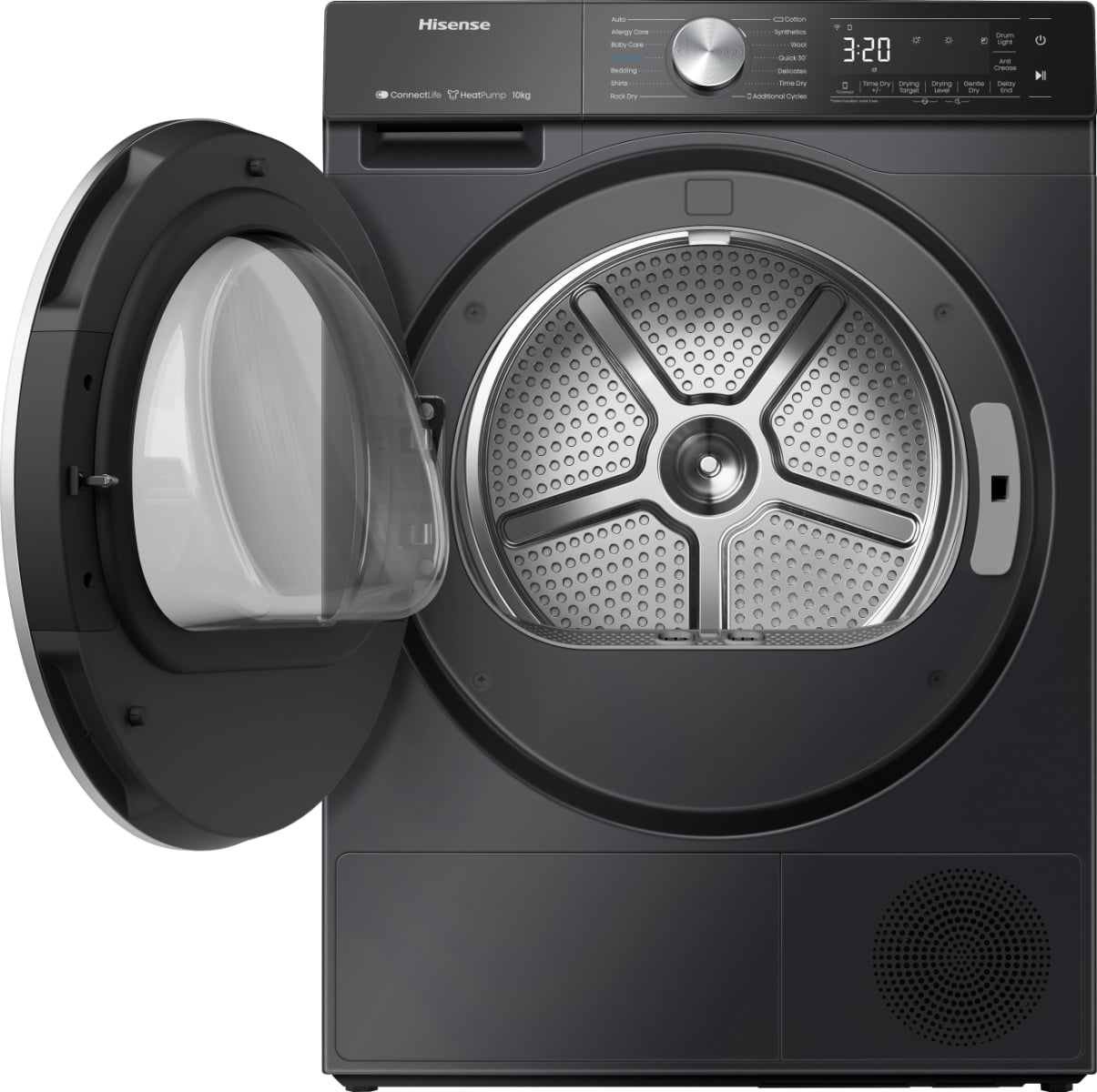 Hisense DH5S102BB wasdroger Vrijstaand Voorlader 10 kg Zwart EWO4997 - Afbeelding 4