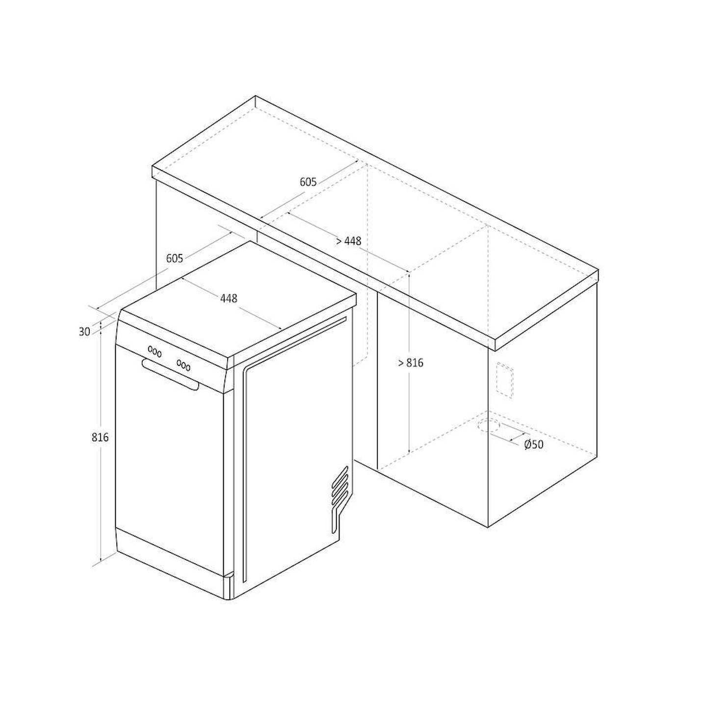 Haier XF1C3TB1FW Vrijstaand 11 couverts EWO5231 - Afbeelding 15