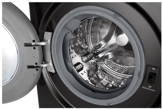 LG W4WR70X6YB - WAS-DROOGCOMBINATIE 10/6 KG - Zwart - Afbeelding 4