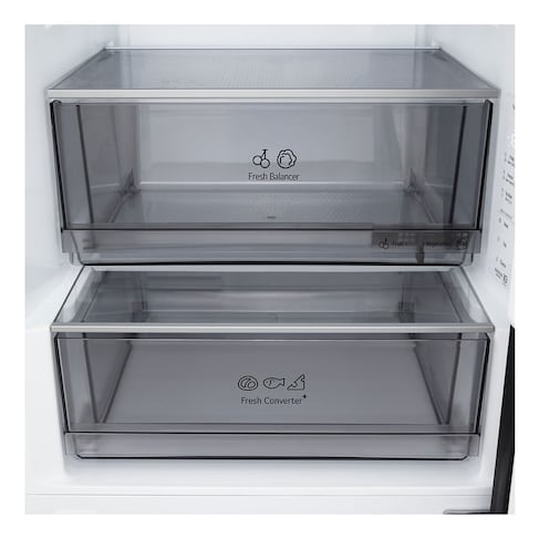 LG GBBS322AEV koel-vriescombinatie Vrijstaand 375 l Zwart - Afbeelding 9