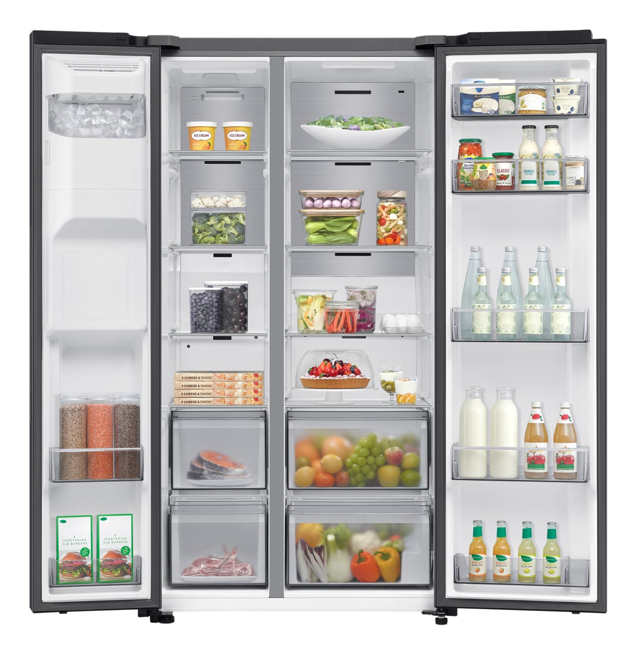 Samsung Amerikaanse koelkast 7-serie (634L) Zwart (mat) Wifi - RS70F66KBF - EWO5285 - Afbeelding 6