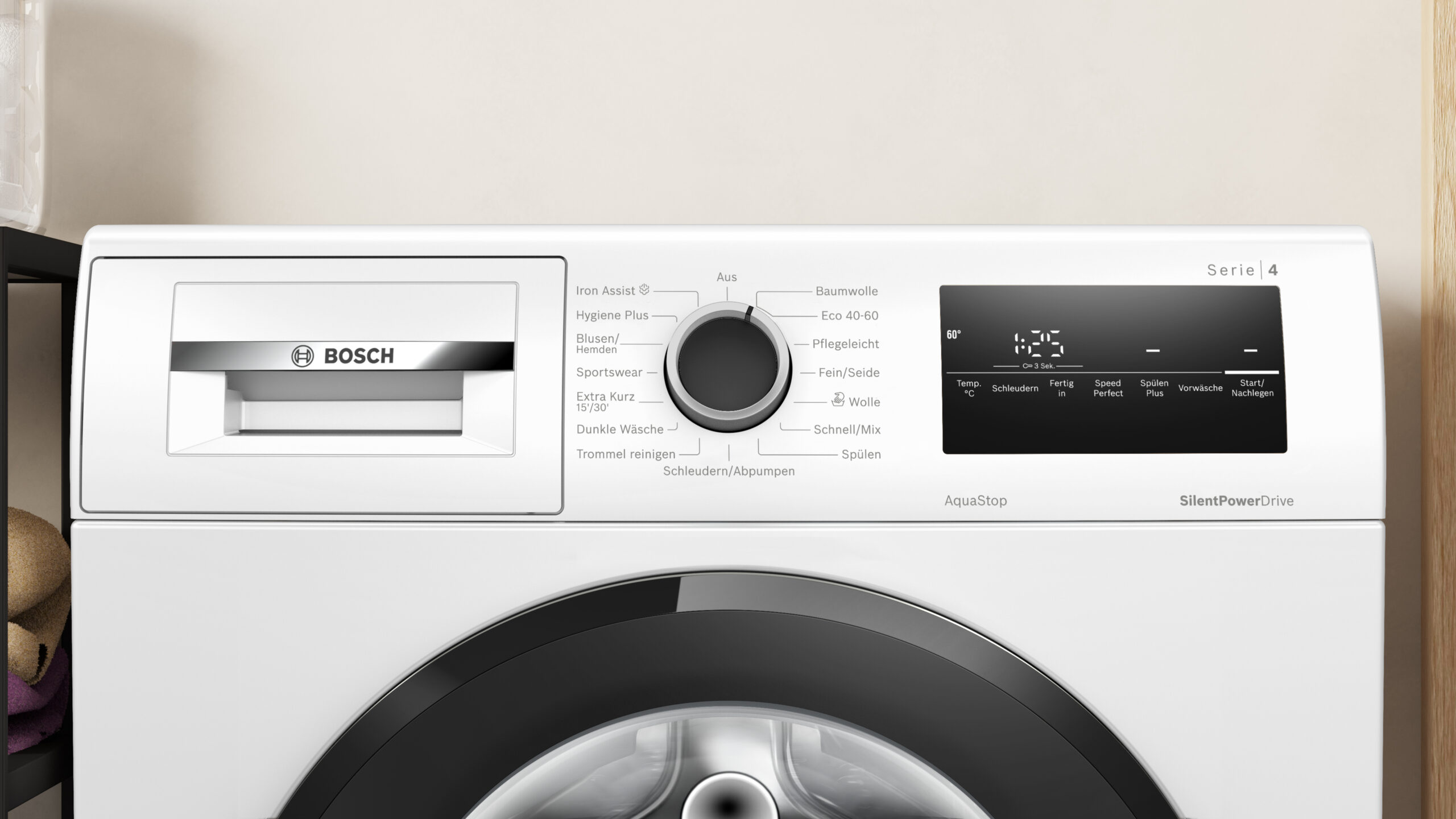Bosch Serie 4 WAN282ECO6 wasmachine Voorlader 8 kg 1400 RPM Wit DHZ5237 - Afbeelding 3
