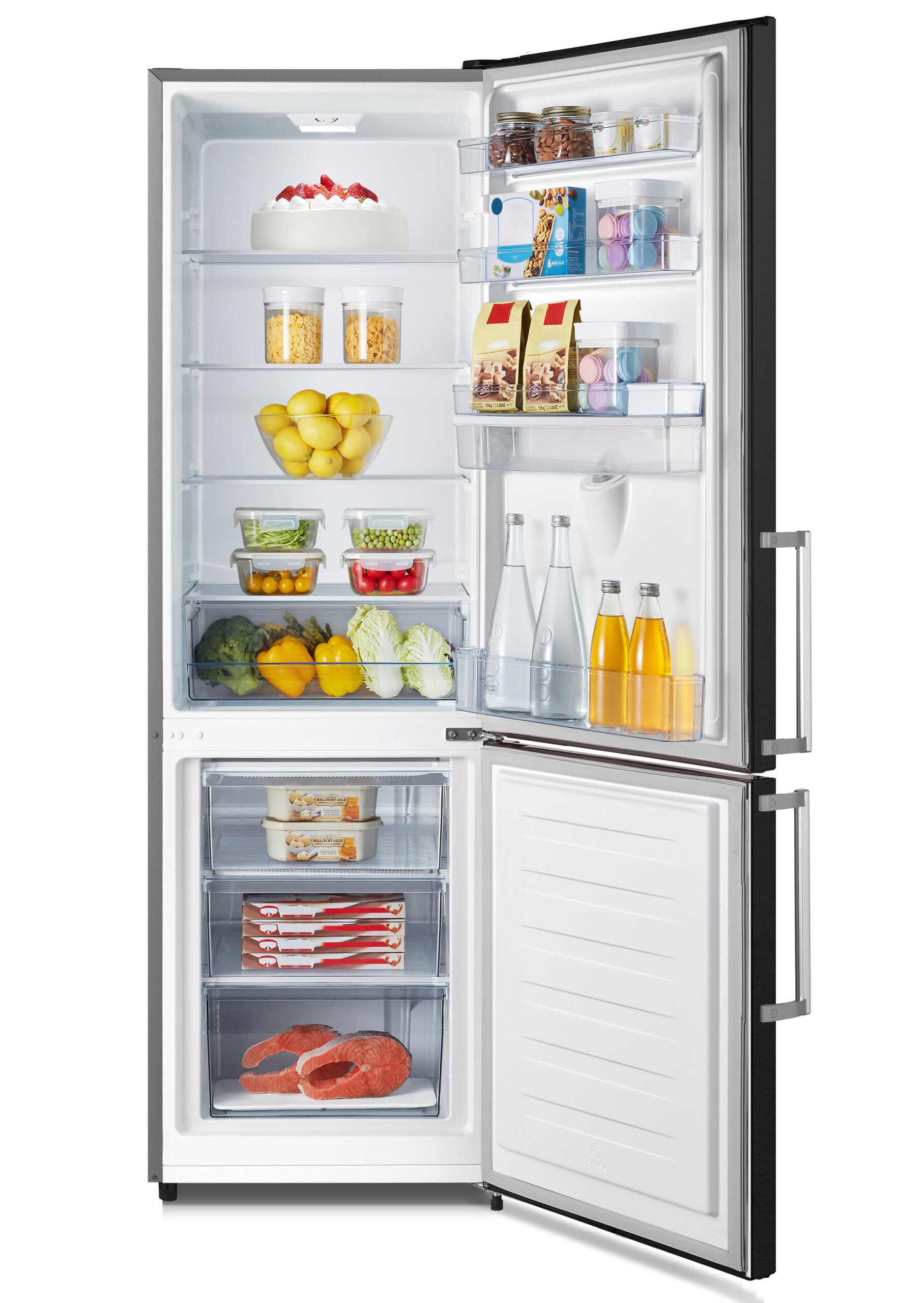 Fridgemaster MC55265DEB koel-vriescombinatie Vrijstaand 268 l Zwart DHZ5324 - Afbeelding 2