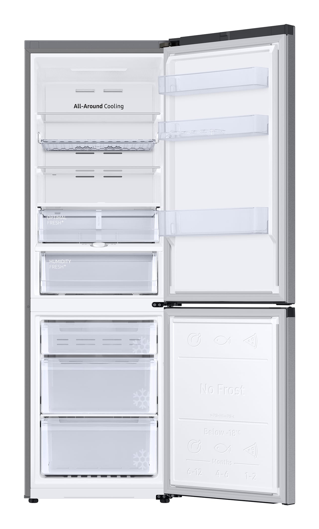 Samsung RB34C675DSA koel/vries combinaite Roestvrijstaal - EWO5269 - Afbeelding 2