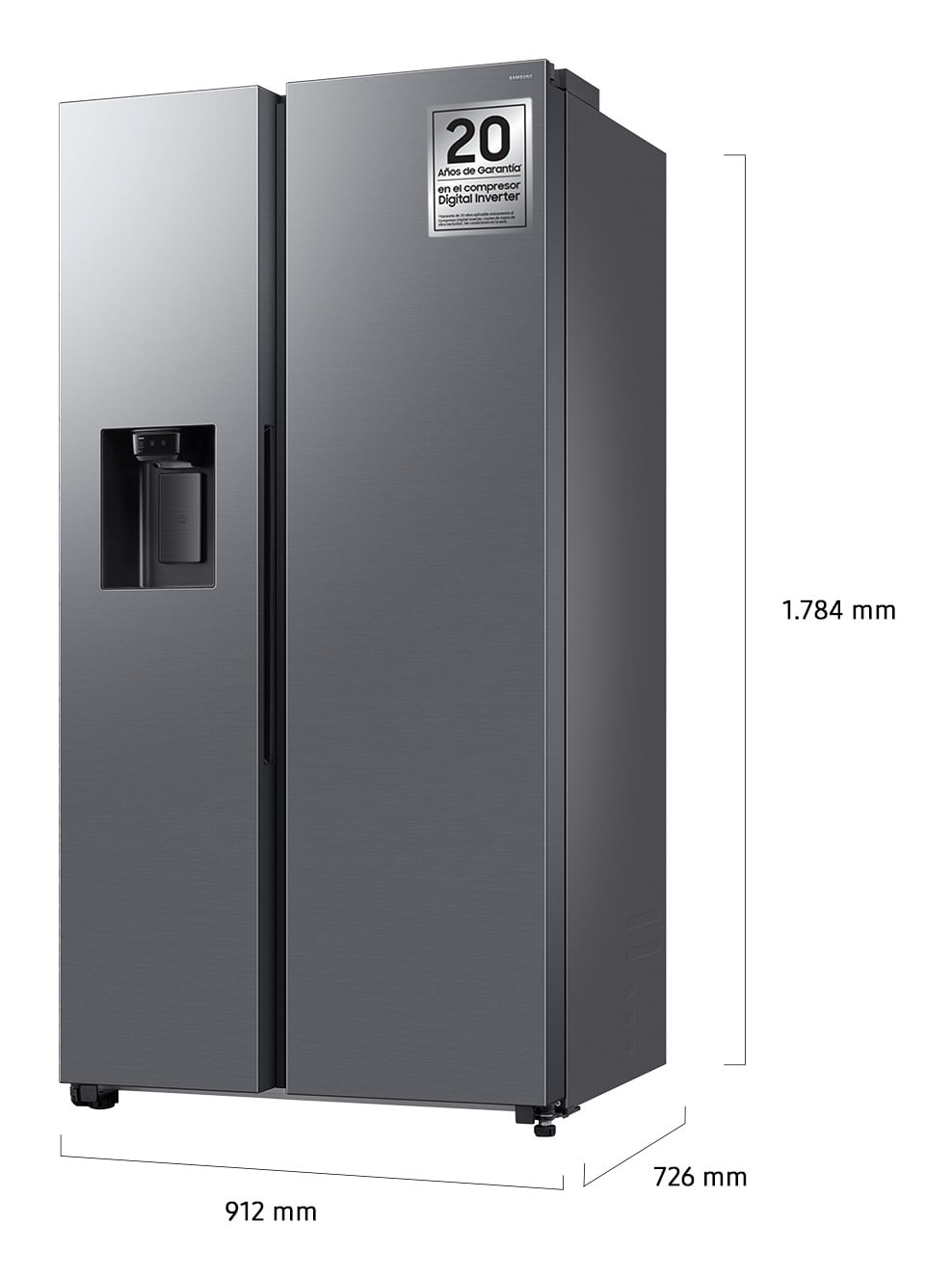 Samsung RS70F64KDT amerikaanse koelkast Vrijstaand 640 l Roestvrijstaal - Afbeelding 2