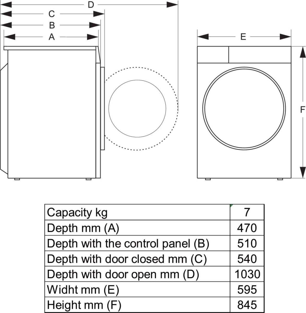 Gorenje G200 DHNE72 wasdroger Vrijstaand Voorlader 7 kg Wit DHZ5187 - Afbeelding 10